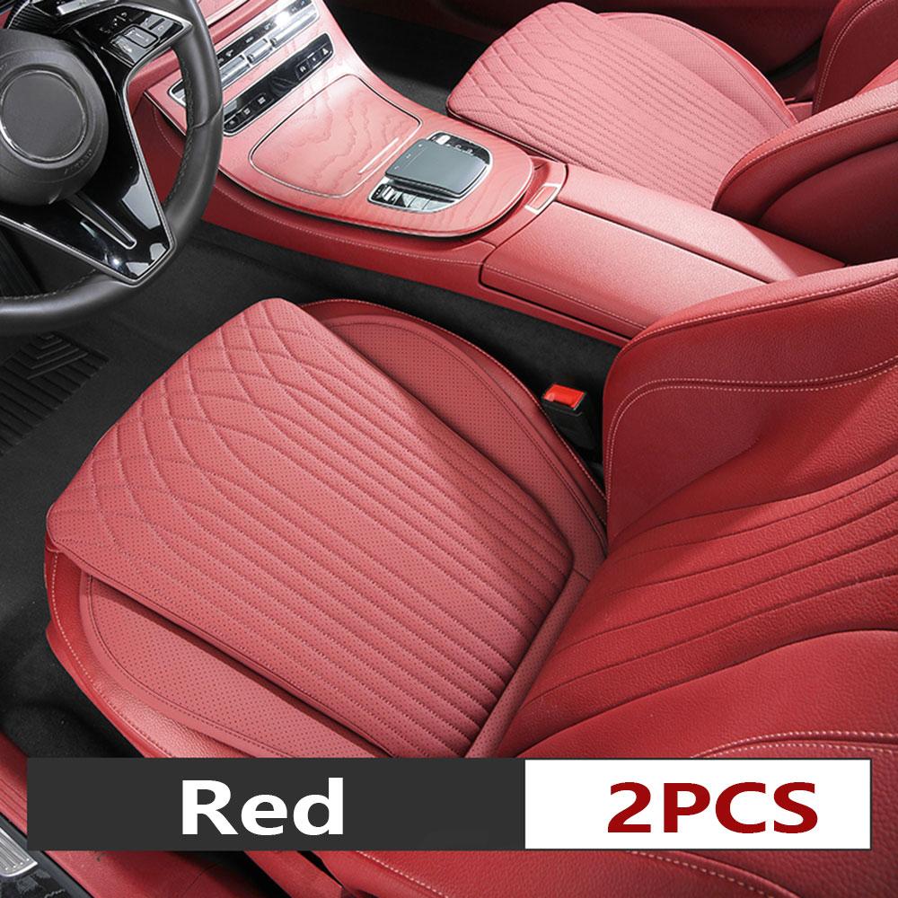 Car Seat Cushion All-season Universal Napa Leather Driver's Front Seat Protector Cover One-piece Summer Breathable Backseat Mat