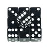 10pcs Game Dice 6 Sided 16mm Black Acrylic Dice Standard Colored Dots for Board Game Classroom Math Accesories