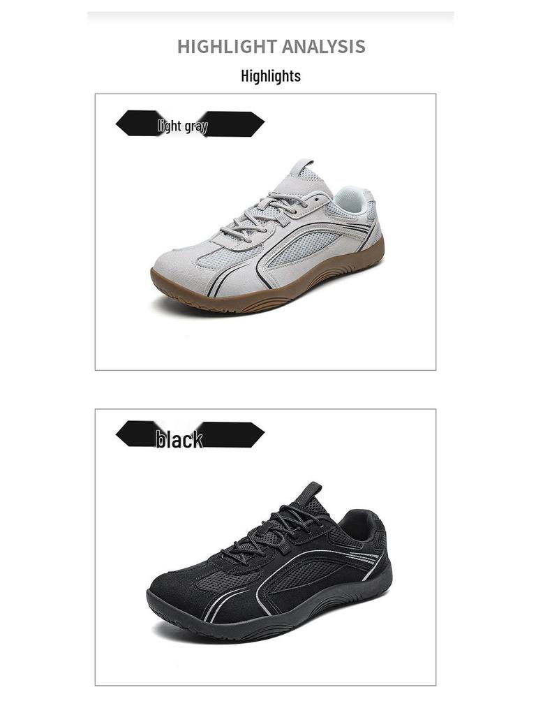 Spring 2026 Men's Wide Toe Non-slip Barefoot Hiking Shoes - Wear-resistant, Casual Outdoor Footwear.