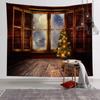 Christmas Tapestry Room Decor Fabric Backdrop Wall Hanging for Bedroom Popular Online Direct Machine Washable Polyester Modern