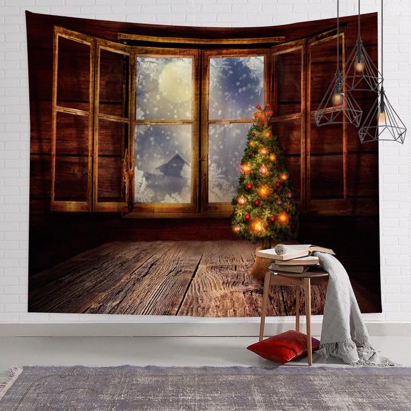 Christmas Tapestry Room Decor Fabric Backdrop Wall Hanging for Bedroom Popular Online Direct Machine Washable Polyester Modern