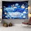 Glowing Butterflies And Roses Tapestry Room Decoration Wall Hanging for Living Room Bedroom, dormitory, Birthday and Christmas gifts