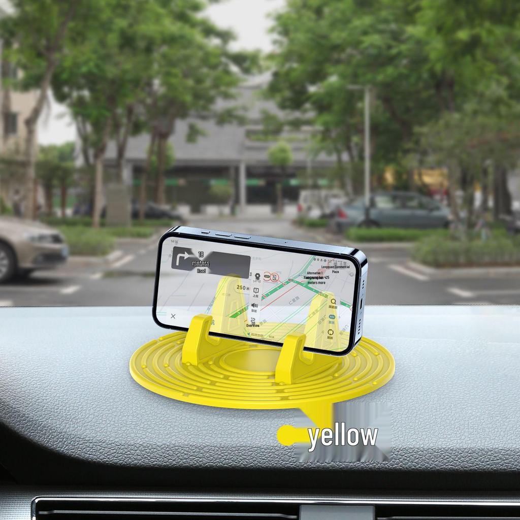 Durable Silicone Car Phone Holder with Gravity Support & Multi-functional Dashboard Navigation