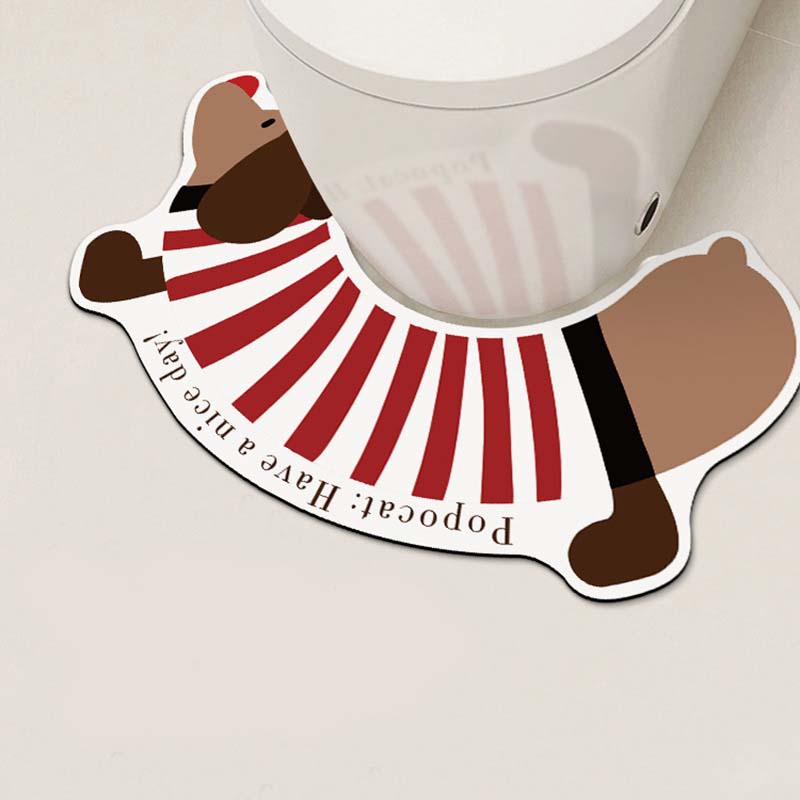 Bath Mats U-Shaped Soft Bathroom Rug Absorbent Bathroom Carpet Non-Slip Plush Foot Mat Contour Toilet Mats Bathroom Products