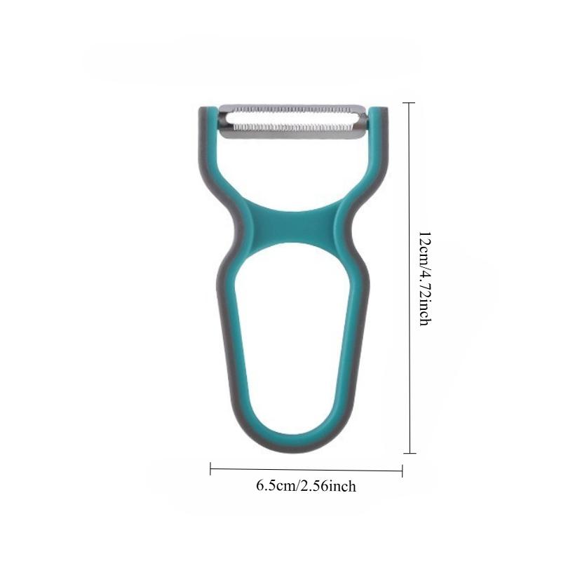 3pcs/set Peeler Stainless Steel Melon Planer, Non-Slip Handle Manual Kitchen Peeling Tool Color Random Kitchen Accessories