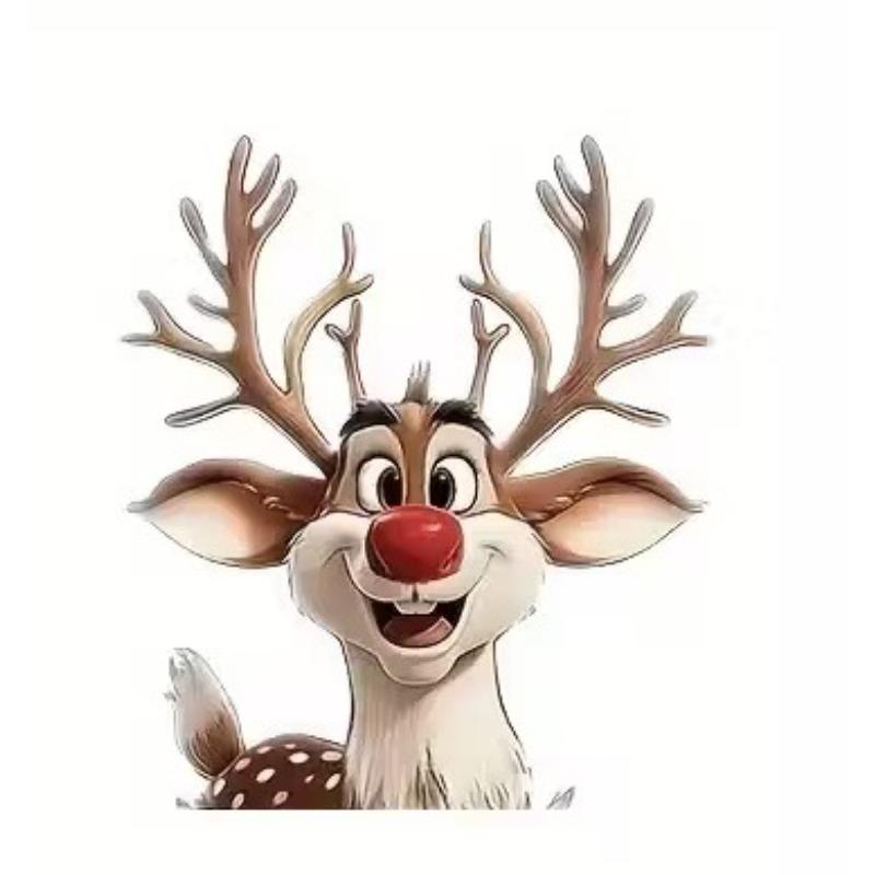 1pc PVC Reindeer Car/motorcycle Sticker, Personalized Scratch Cover, Holiday Gift.