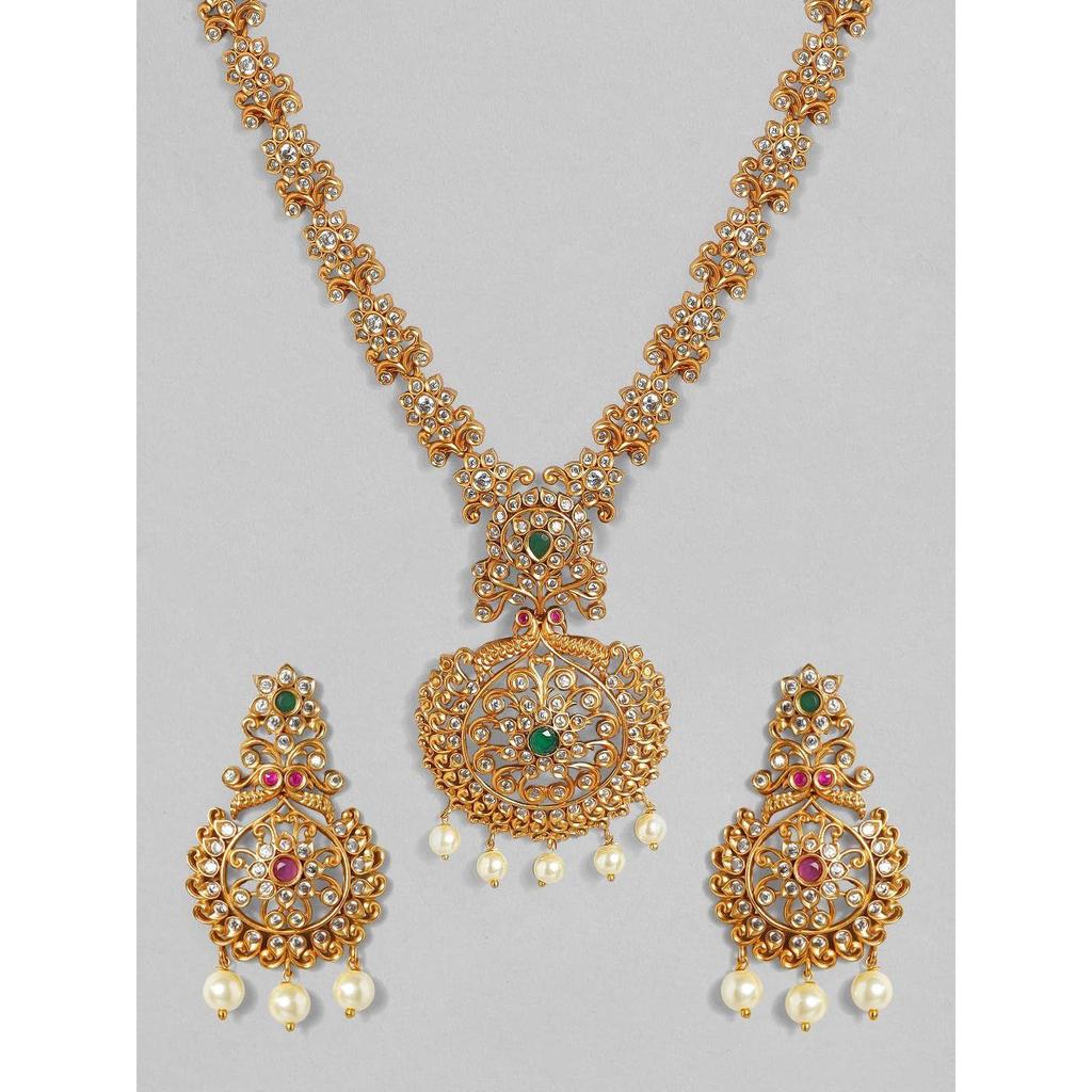 Halsbandsset  Amerikansk Diamant Zirkonia Prydd Traditionell Snygg Smyckespresent för Kvinnor & Flickor