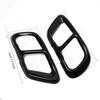 AMG Quad Exhaust Tailpipe Cover Trim For Mercedes-Benz C-Class C260L C180L C200L 2015-2026 Carbon Fiber Pattern Sporty Auto Tuning Accessory