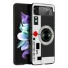 Z Flip 4 Phone Case for Samsung Galaxy Z Flip 3 5G ZFlip3 Flip3 Zflip Flip4 Black Hard Cover Vintage Tape Camera Gameboy Shell