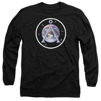 Stargate SG-1 Unisex Adult Earth Emblem Long-Sleeved T-Shirt
