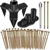 55pcs Wood Floor Soundproofing Kit  Black