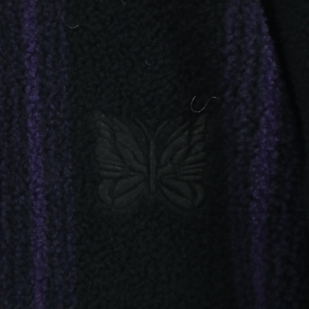 unused UNIQLO NEEDLES Needles collaboration One-point logo stripe pattern Long sleeve freeze cardigan Men's Used