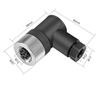 Waterproof 4 Pin 5pin 8pin M12 Power Aviation Connector Screw Threaded Panel Mount Male Plug Female Socket LED Lighting IP67