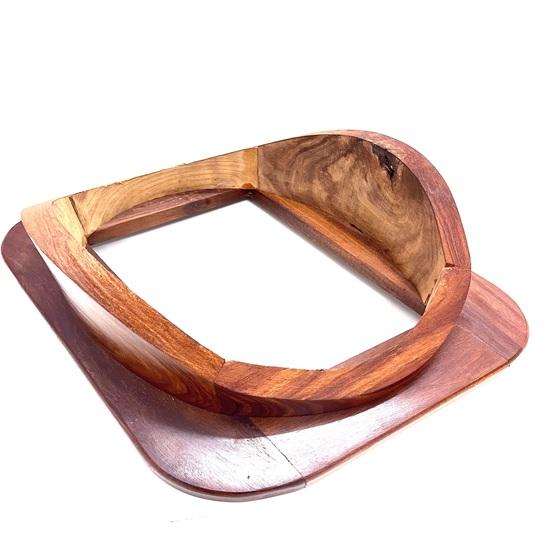 45.72 Cm Diving Helmet Stand Brown Finish Wood Gift, Maritime Home Decor Best Gift for Christmas