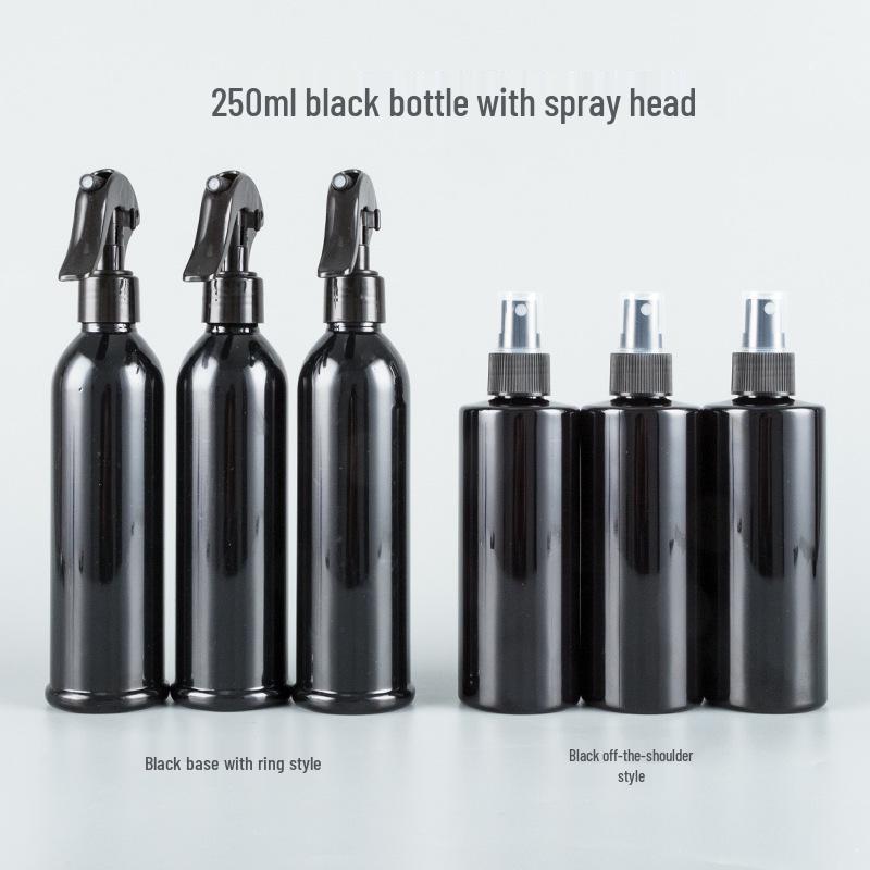 250ml Black Fine Mist Spray Bottle for Flowers and Disinfectants