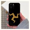 Isle of Man Coat of Arms Phone Case For Apple iPhone 15,14,13,12,11,Pro,X,XS,Max,XR,Plus,Mini Soft Black Cover