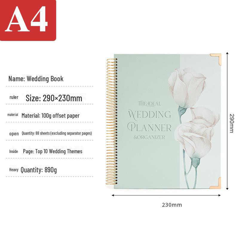 

Трансграничный свадебный организатор: Ценный блокнот для планирования на катушке