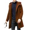 European version of the new large-size woolen coat men's casual coat medium and long double-breasted