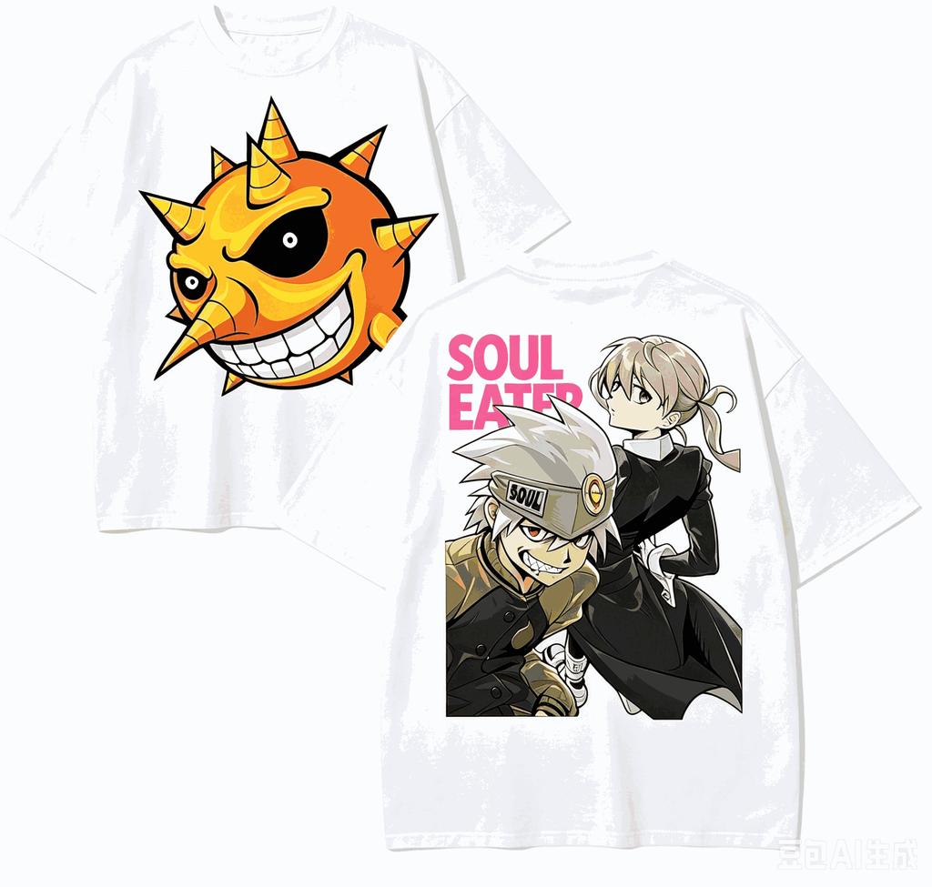 Soul Eater Anime Lover TShirt Harajuku Cotton NewModel High Street Retro Fashion Oversized Unisex Hot Product Soft Breathable