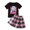 Girls' Fashionable JK Skirt Set for Spring and Autumn Children's Casual Outfit