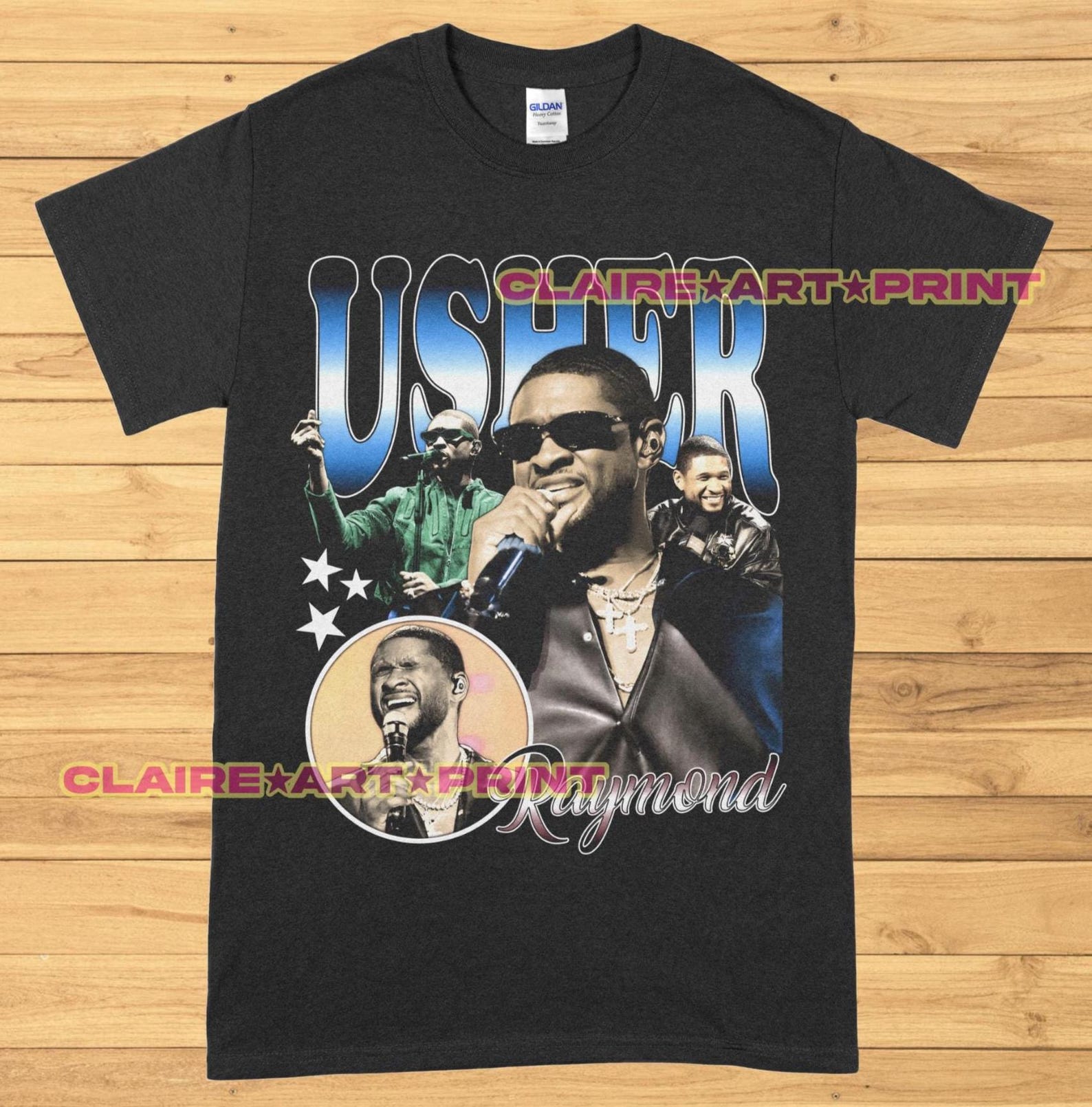Usher concert T-Shirt Usher world tour shirt Usher past present future world Tour shirt Usher T-Shirt Usher fan merch Usher gift poster L