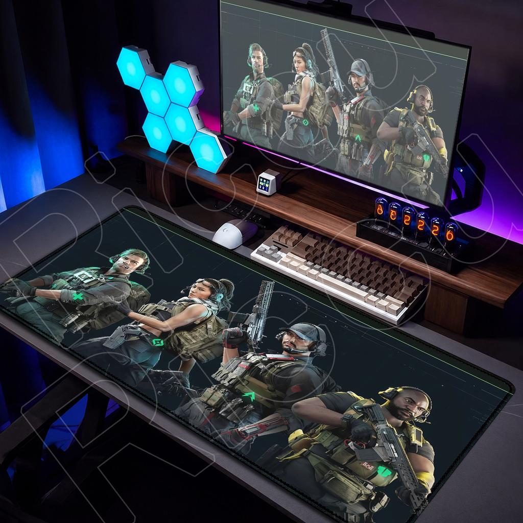 Large Laptop Table Keyboard Mat New Game D-Delta Force Mouse Pad XXL Computer Rubber Accessories Locking Edge Office Cabinet Rug