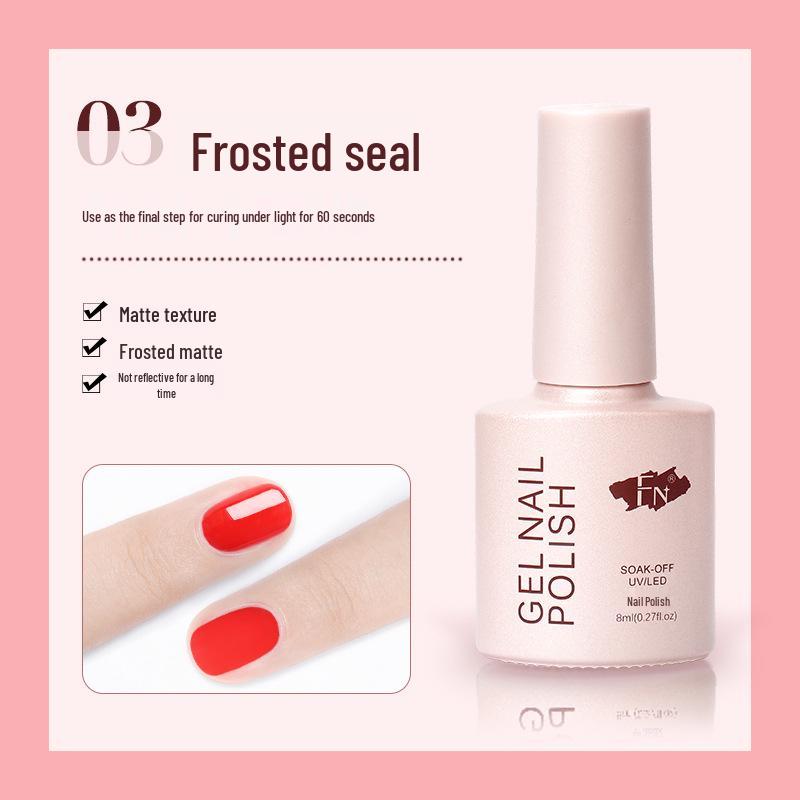 FN Nail Gel Polish Set: Base Gel & Matte Top Coat for Manicure