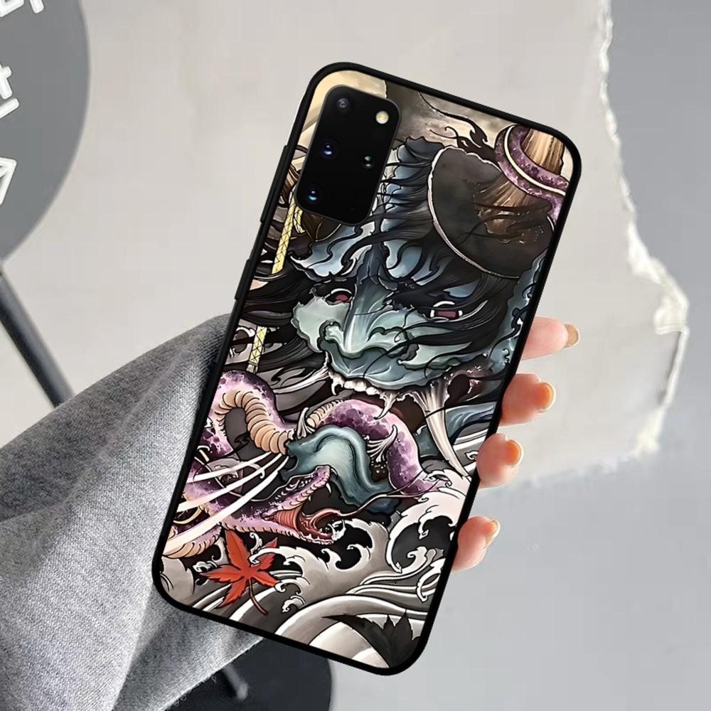 Samurai Oni Mask Phone Case For Samsung S 9 10 20 21 22 23 30 23 24 Plus Lite Ultra FE S10lite Fundas