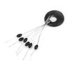 100PcsCelsiusLot Rubber Fishing Bobber Stopper   Sinker Cylinder Oval     Stop (Cylinder)
