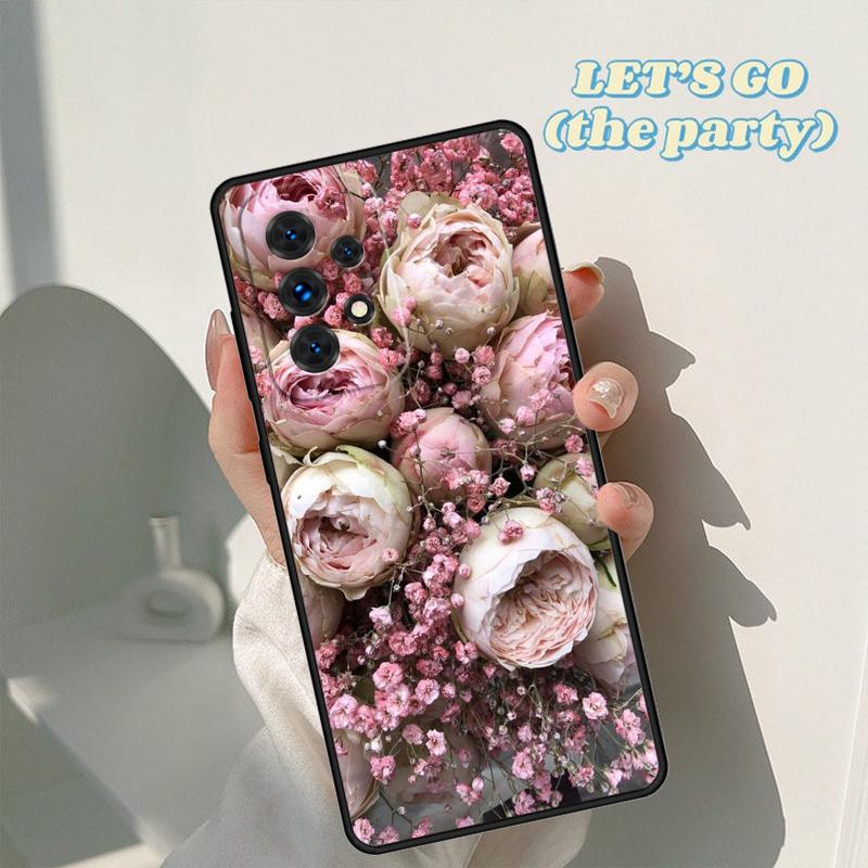 Peonies Beautiful Flower phone case For Samsung Galaxy A42 A31 A40 A51 A71 A32 A80 A91 A52 A72 A20e A21S A50 A70 A11 A12 Cover