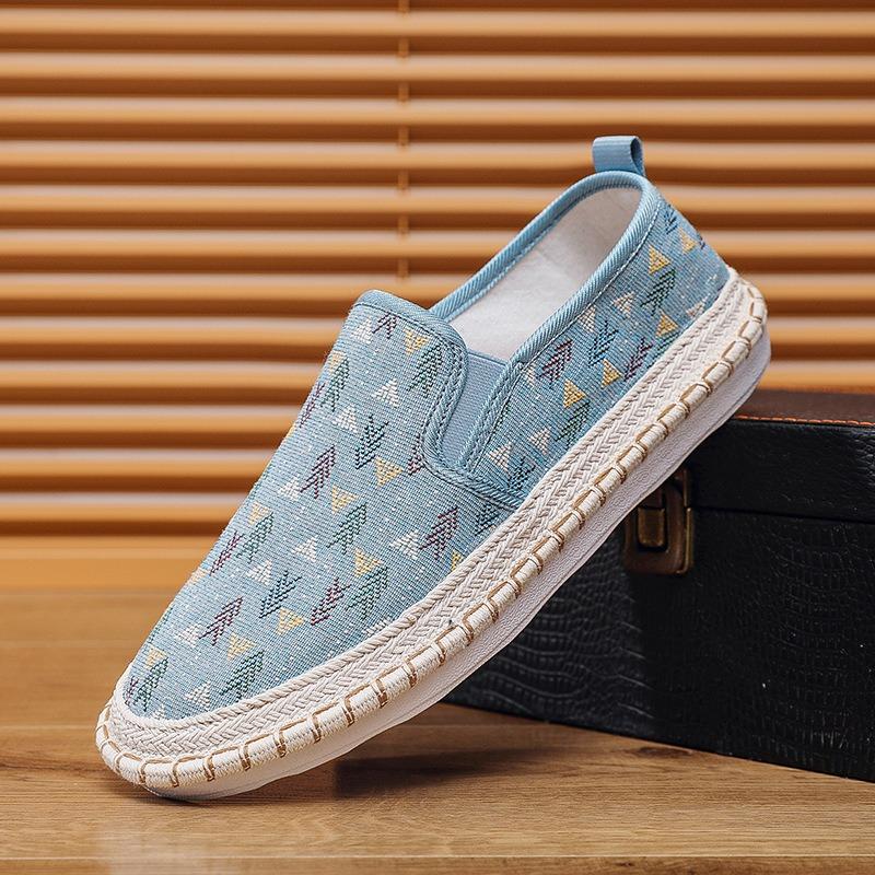 Shoes Men's Fisherman Shoes One Pedal Sleeve Lazy Shoes Flat Bottom Fashion Casual Old Beijing Cloth Shoes Men's Shoes