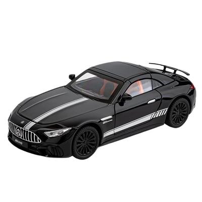 1/24 Mercedes-Benz SL63 Sportwagen Legering Schaal Auto Model Diecast Metaal Geluid en Licht Collectie Kinderen Speelgoed Miniatuur Auto Voertuig