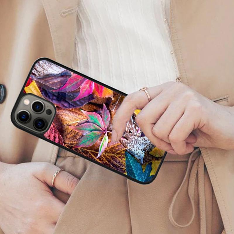 Colorful Leaves Magnetic Phone Case For APPLE iPhone 17 Air 16 14 13 12 Pro Max 15 Plus Wireless Charge With MagSafe Cover