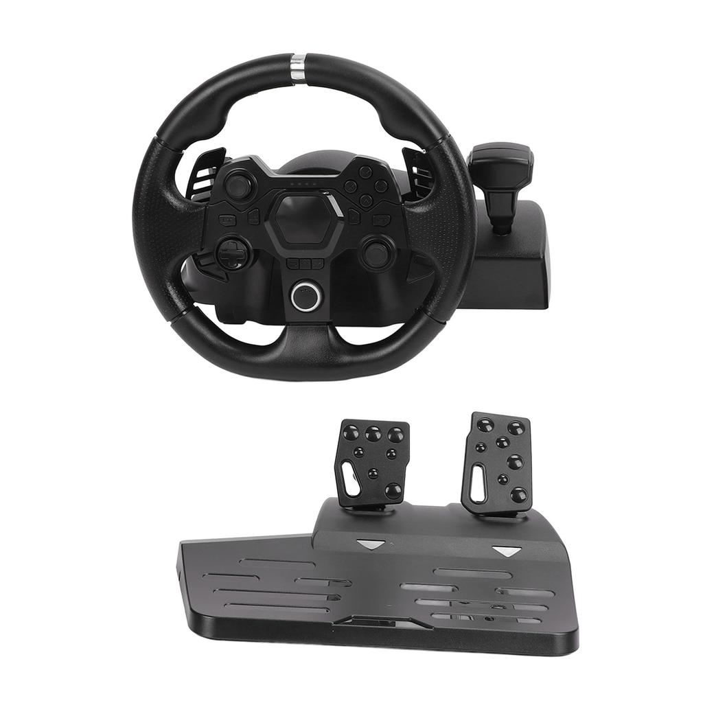Gaming Vibration Racing Steering Wheel 270° Rotation 7 in 1 USB Gaming Racing Wheel with Pedal for P