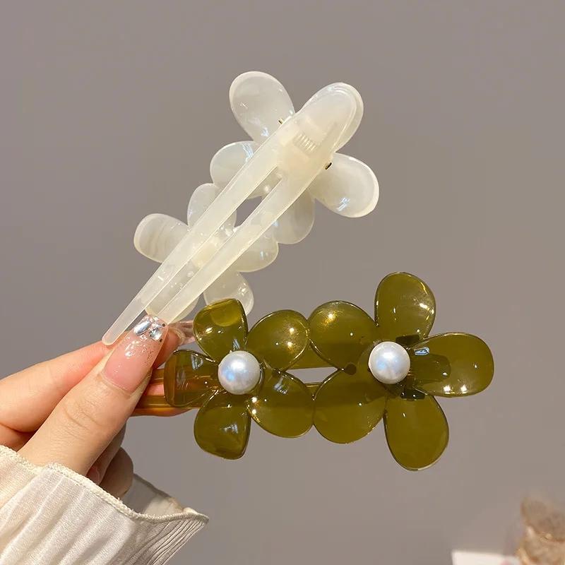 Jelly Color Hair Clips for Women, Sweet Style, Clamp Hairpin, Large Acrylic Duckbill Cawl Clips, Girls Hair Accessories, Jewelry