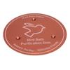 Bird Bath Copper Disk 99.99percent  Pure Copper Water Cleaner 1mm Thick with Stable Triple Point Support for Outdoor