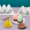 Forma de Silicone de Ovo de Páscoa para Bolo Mousse Forma de Assar 3D para Chocolate Pudim Gelatina Antiaderente Forno Congelador para Sobremesa
