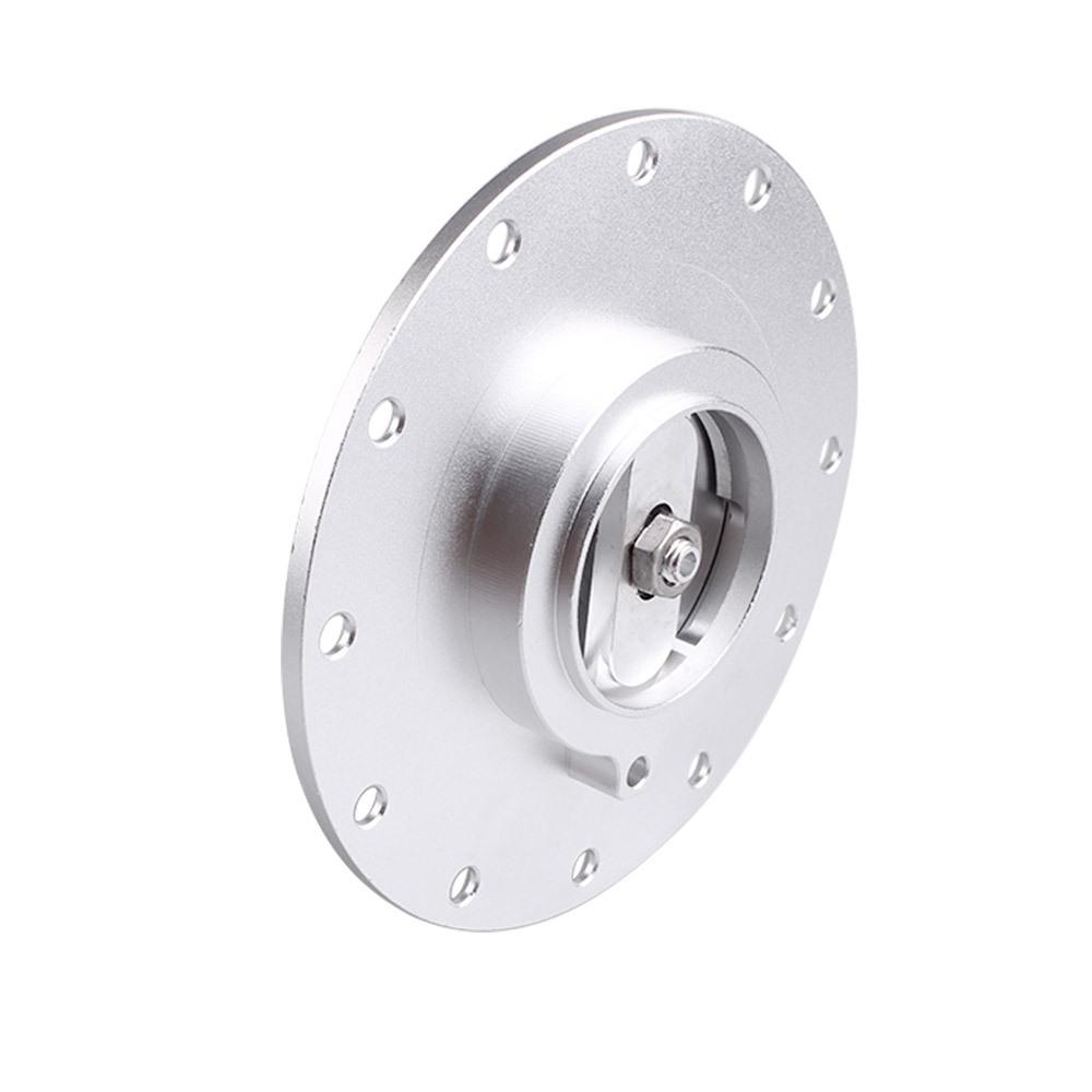 Billet Aluminum Universal Fuel Cell Gas Tank Filler Cap Twist Filler Plate Cover 12Hole Stable