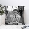 Funda de Almohada Clásica A-Audrey Hepburn Decoración Sofá Hogar Impresión Doble Cara Felpa Cuadrada Fundas para Cojines Decoración