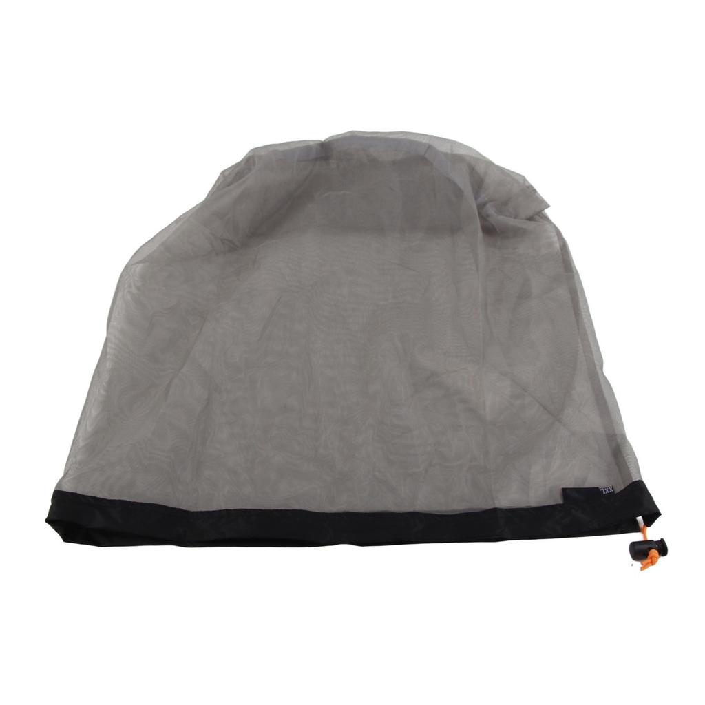 Ultralight Mesh Drawstring Sack Outdoor Travel Hiking Camping Stuff Storage Bag(Black XXL)
