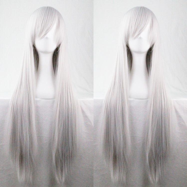 Women 80cm Long Straight Wigs Fashion Cosplay Costume Anime Hair Party Full Wigs