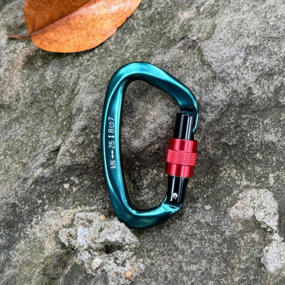 7Colors D Shape Key Hooks 59*99mm Aluminum Climbing Buckle New Outdoor Ascend Tool