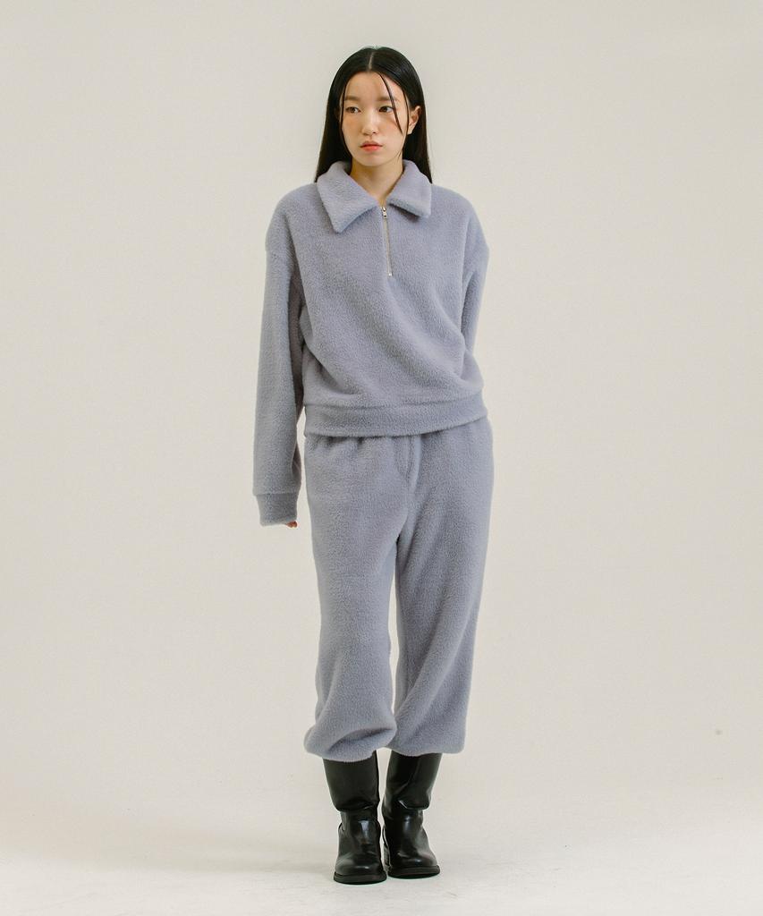 Nevel Everywear Fur Banding Pants_Light Blue