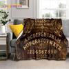 Gothic Ouija Tarot Čarodějnictví Horor Lebka Deka, Flanelová deka pro Halloween Ložnice Pohovka Pohovka Piknik Turistický obal Dárek