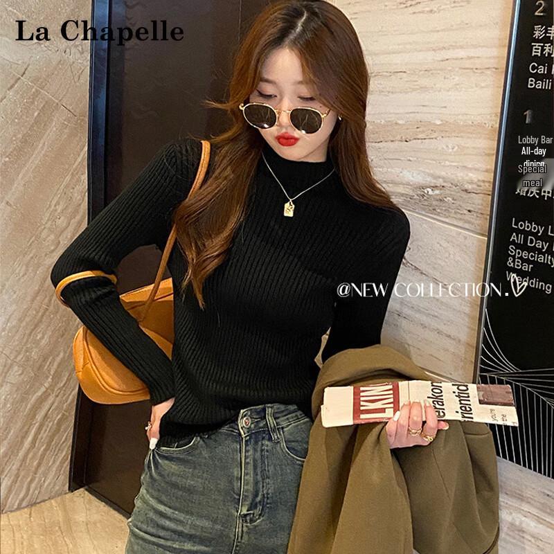 Suéter de Punto de Cuello Semi Alto para Mujer La Chapelle