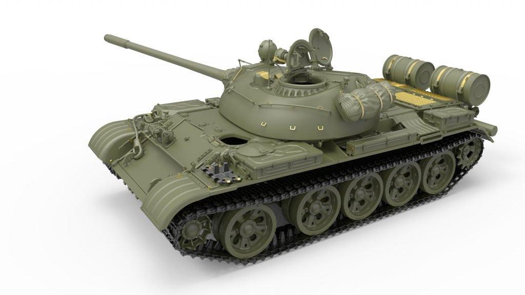 Miniart Sovětský střední tank Plastikový model MA37027 1/35 T-55