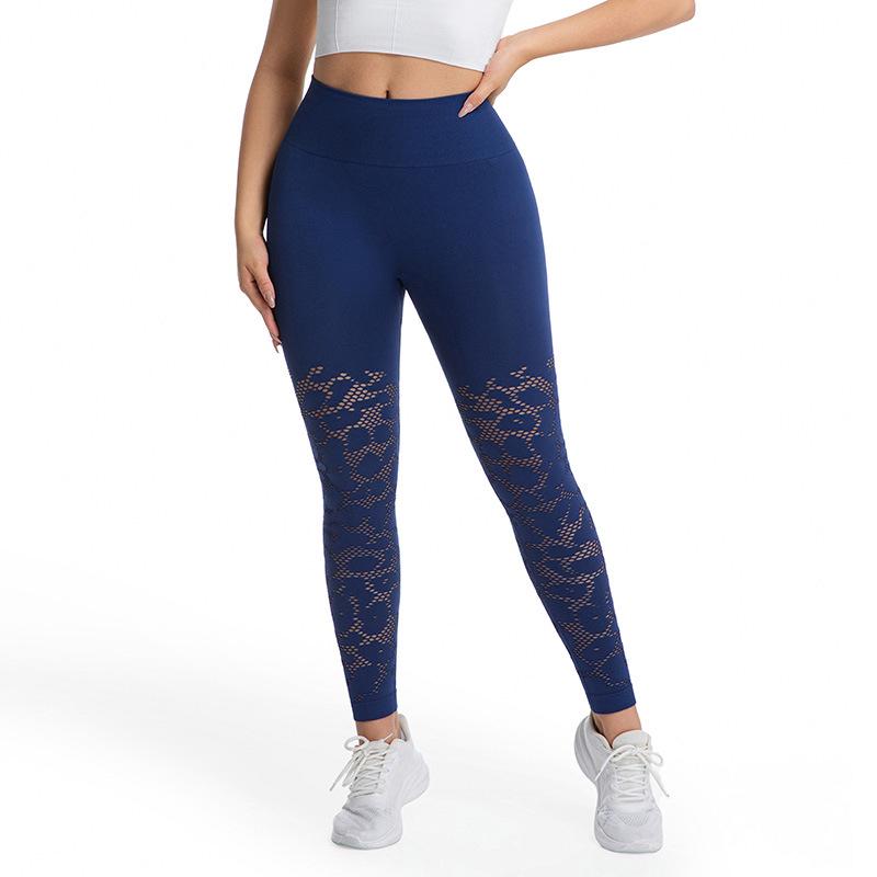 

High-Waisted Tummy Control Yoga Pants for Women - Butt Lifting, Ideal for Outdoor Running & Workouts Small темно-синий