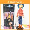 Exclusivo 6" Coraline Flexível Figura de Ação de PVC Modelo Boneca Com Listra Vermelha Para Colecionadores