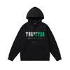 Foreign trade new rainbow color matching letter embroidery velvet loose hooded sweater casual trousers set men and women the same style