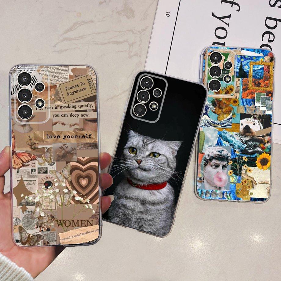For Samsung Galaxy A52 A52S A72 A32 Phone Case Shockproof Cover For Samsung A32 5G Astronaut Silicone Soft Fundas Bumper Capas